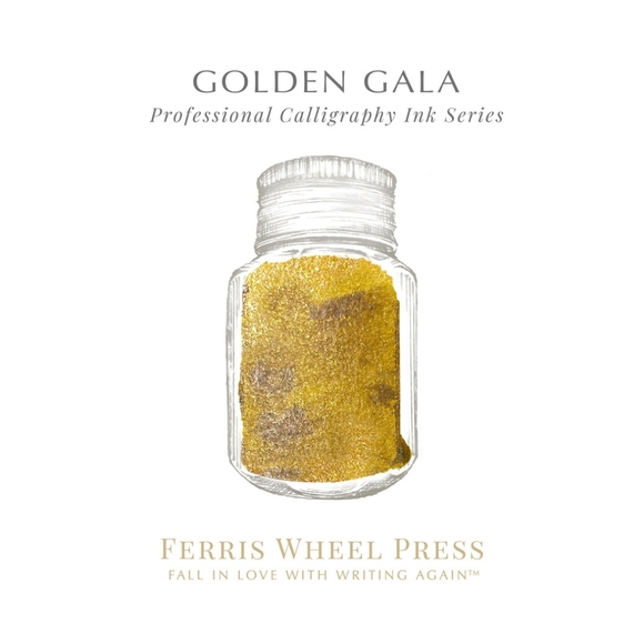 ⭐NIB! FWP | Golden Gala 28ml Calligraphy Ink - Picture 3 of 4